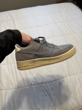 Nike Air Force 1 blue/grey trainers size 7Y